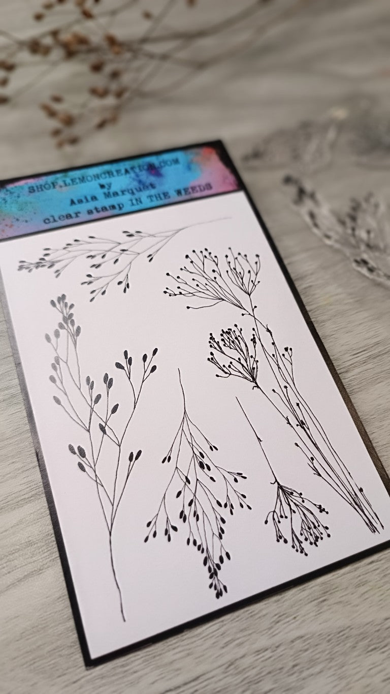 Set of photopolymer stamps- IN THE WEEDS