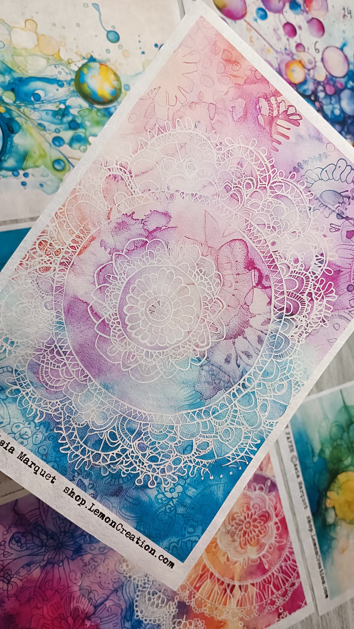 Rice Papers-  INDIGO collection