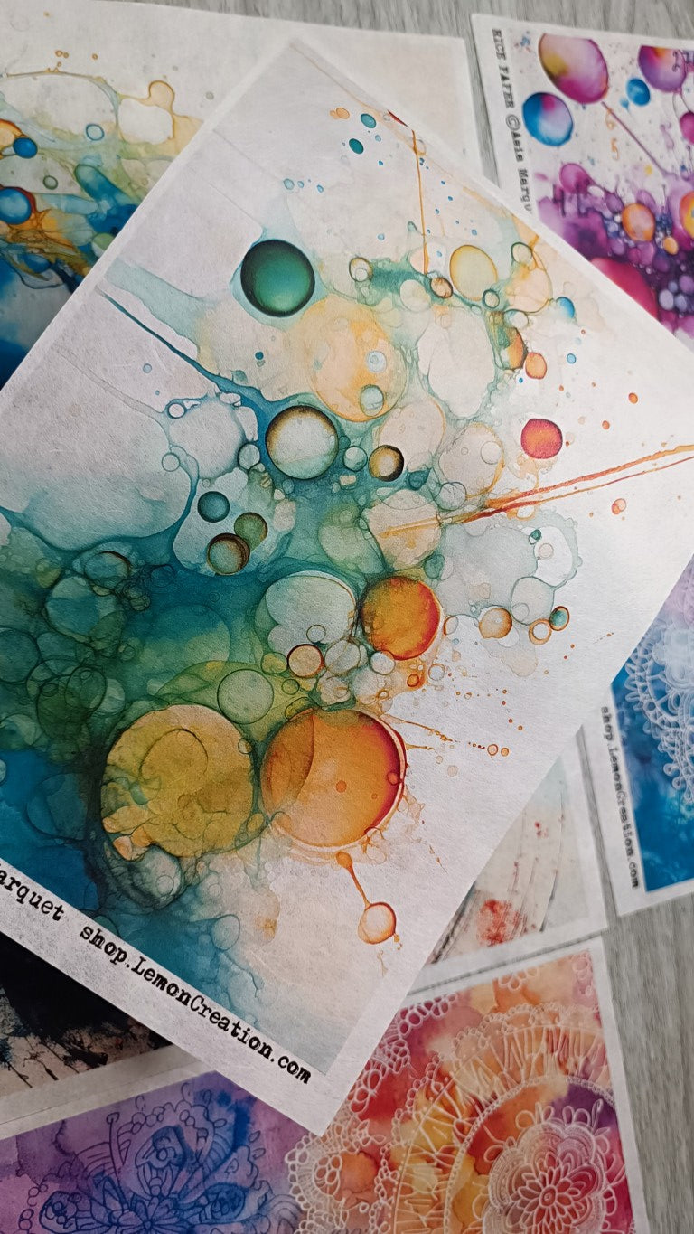 Rice Papers-  INDIGO collection