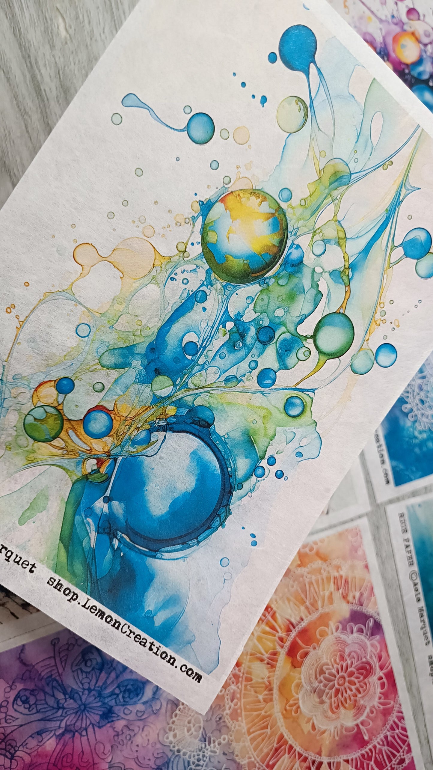 Rice Papers-  INDIGO collection