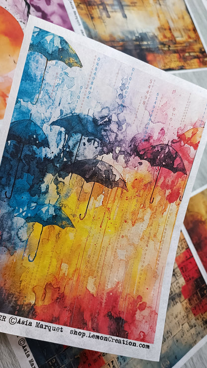 Rice Papers- TURQUOISE collection