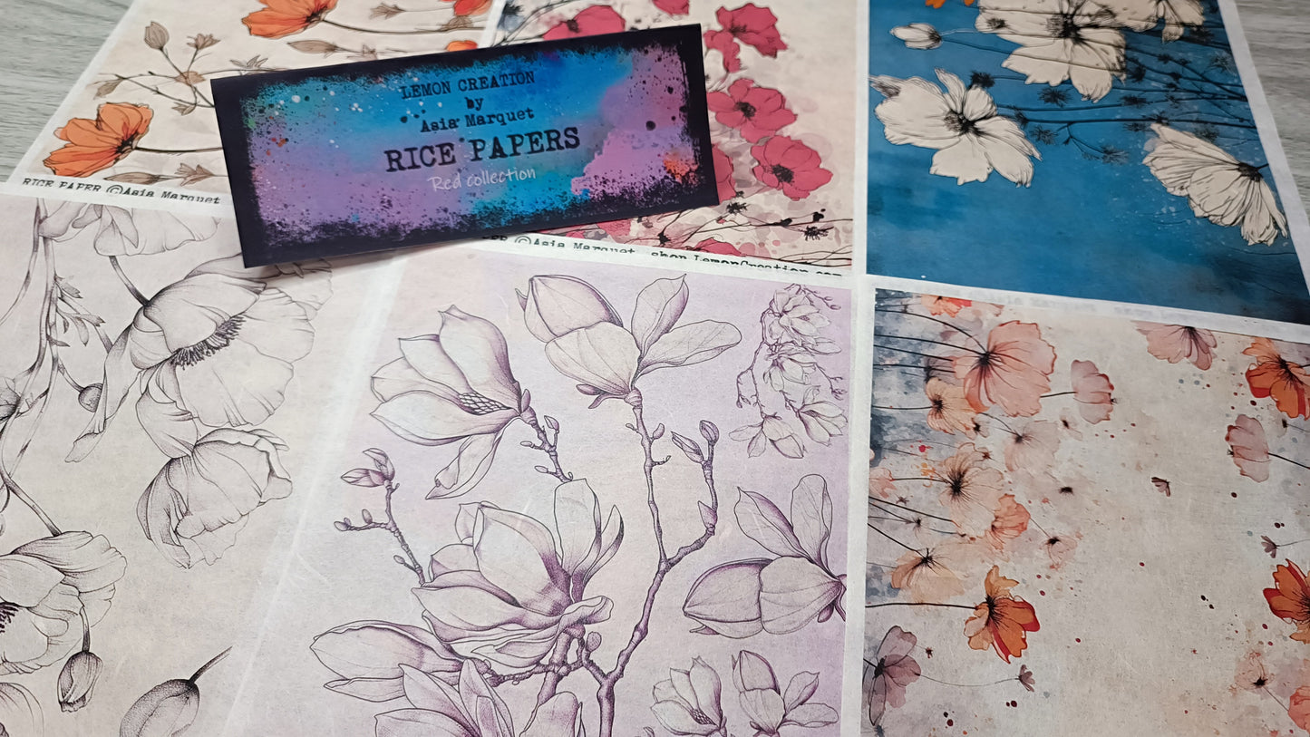 Rice Papers- RED collection