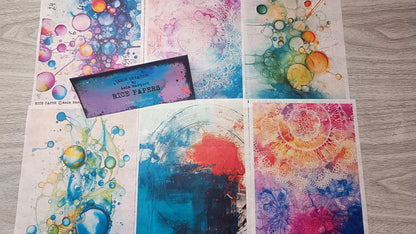 Rice Papers-  INDIGO collection