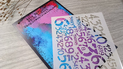 Mixed Media Stencil- WRONG NUMBER