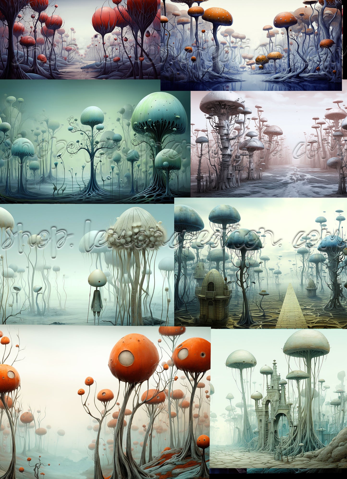DIGITAL DOWNLOAD FILE-  Dystopian Scenery