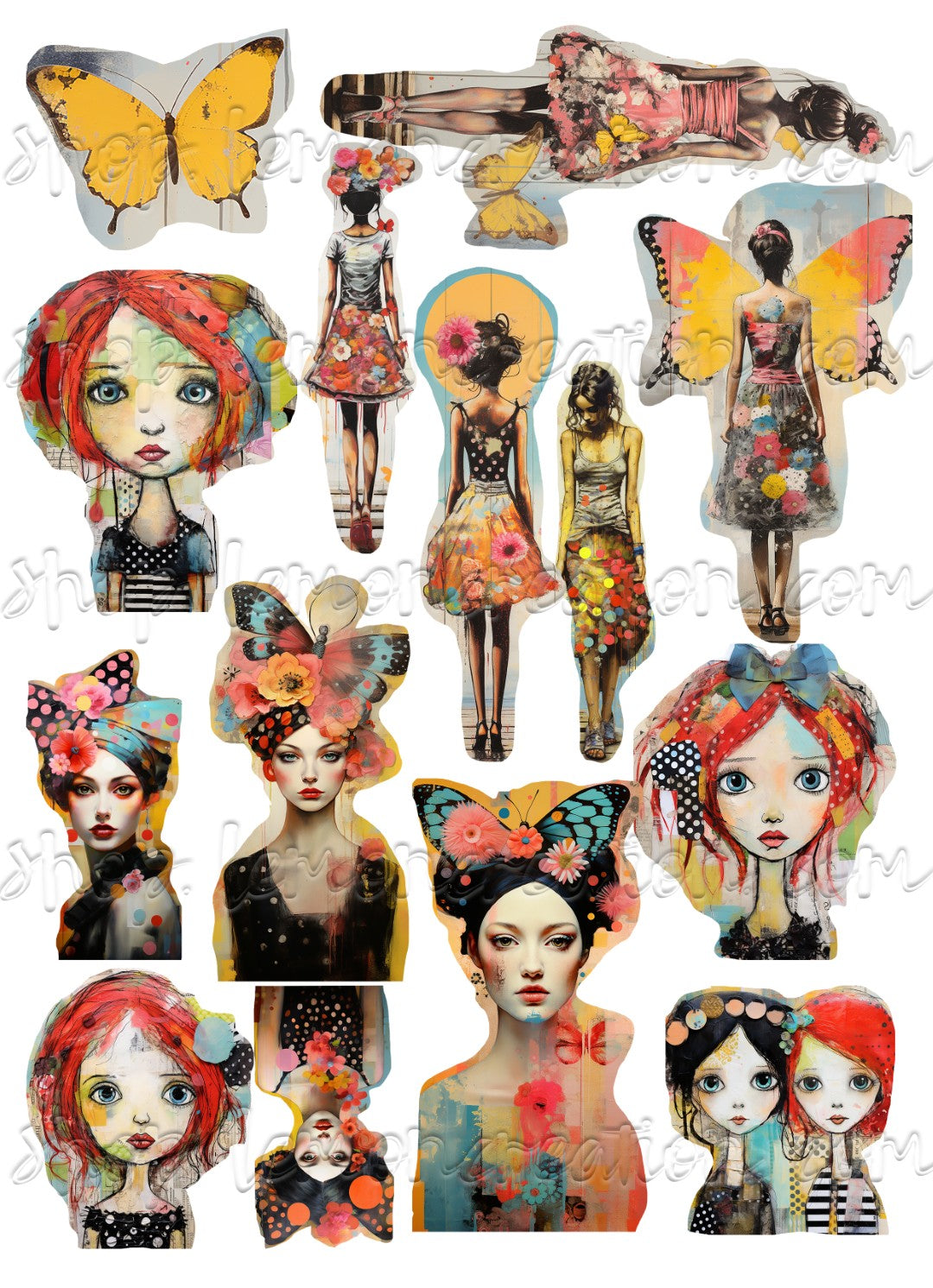DIGITAL DOWNLOAD FILE- Patchwork Women