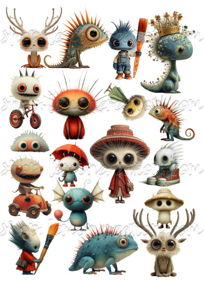 DIGITAL DOWNLOAD FILE-  Monster's Peek-A-Boo