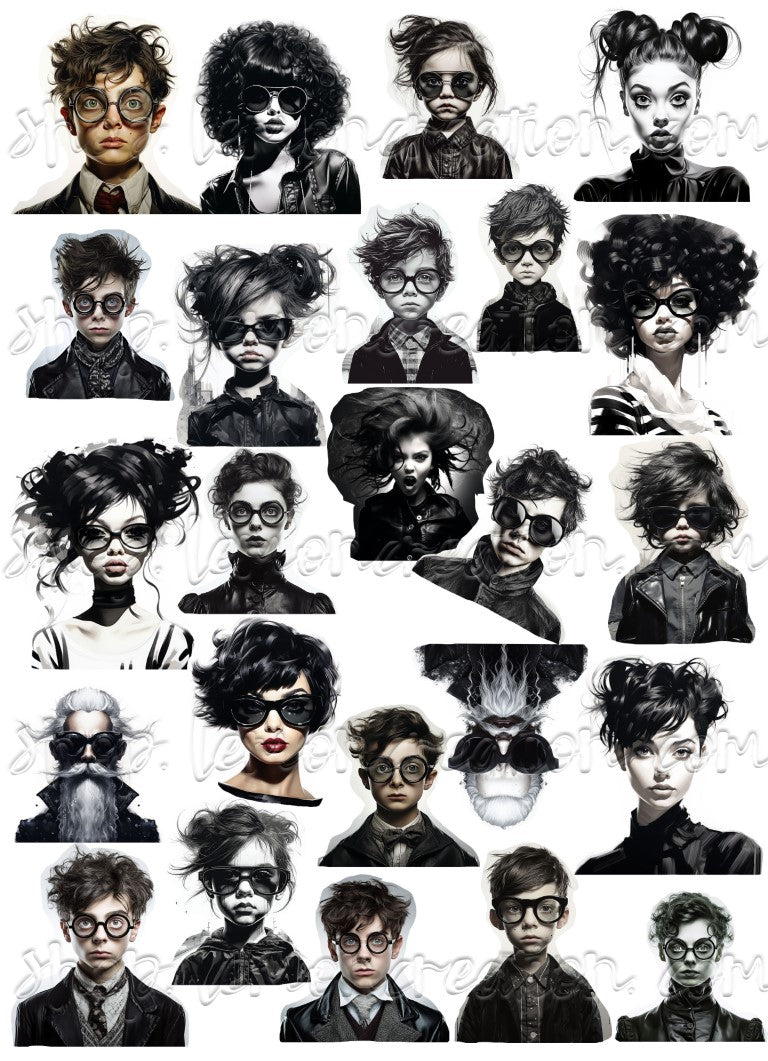 DIGITAL DOWNLOAD FILE- Weird Sunglasses People