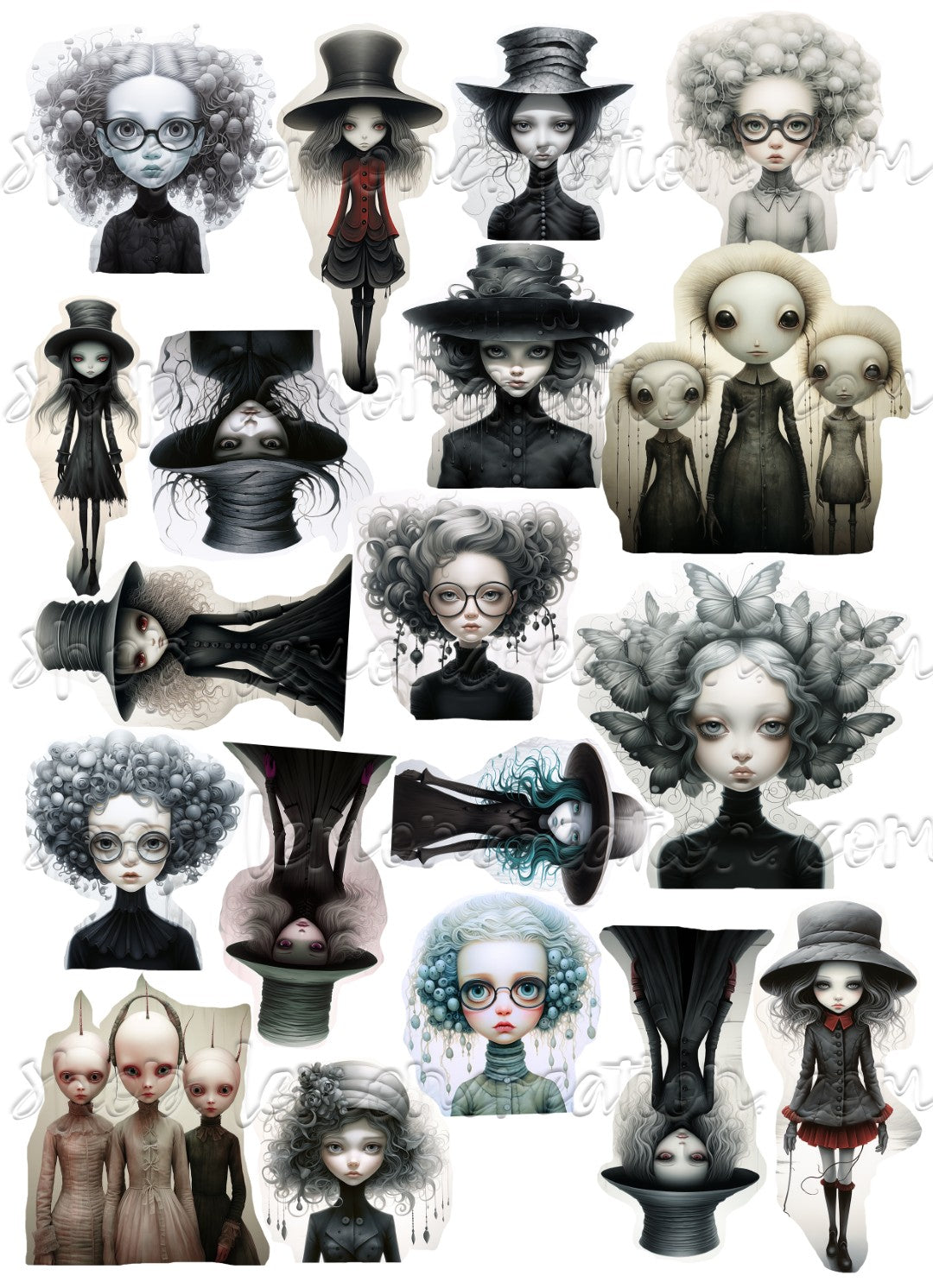 DIGITAL DOWNLOAD FILE- Dystopian Characters part 2