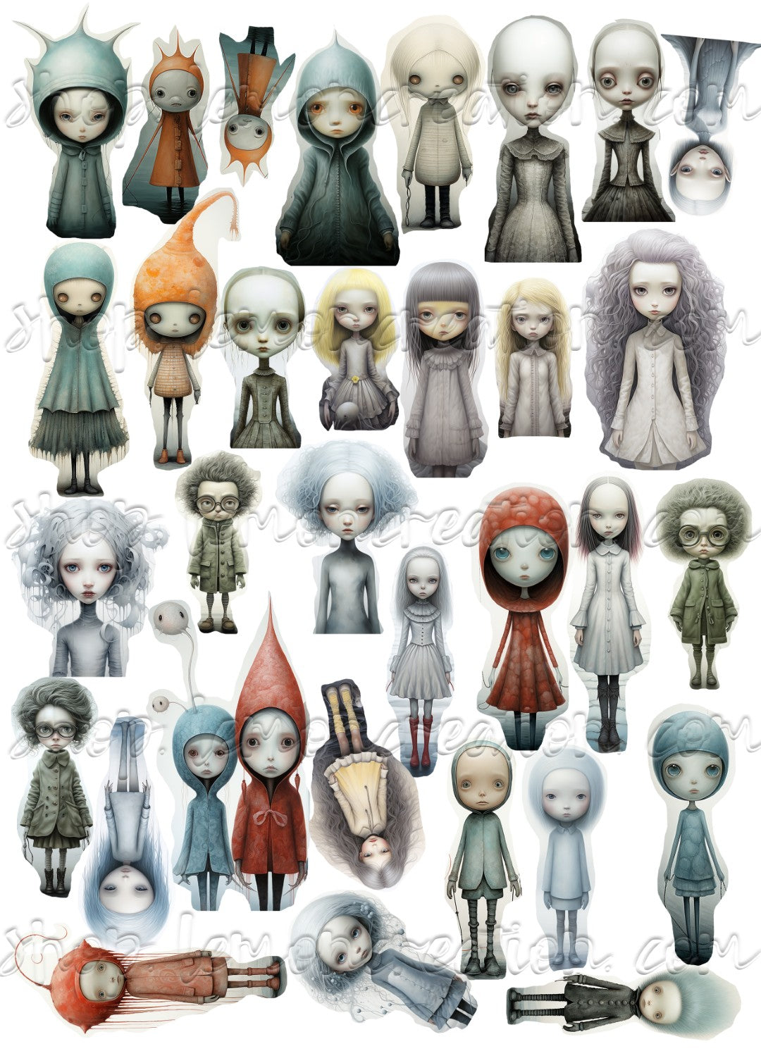 DIGITAL DOWNLOAD FILE- Dystopian Characters Part 1