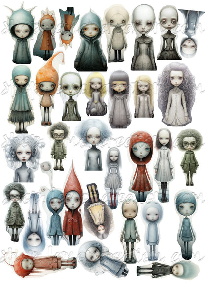 DIGITAL DOWNLOAD FILE- Dystopian Characters Part 1
