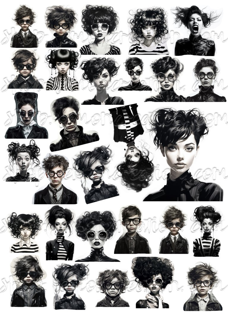 DIGITAL DOWNLOAD FILE- Weird Sunglasses People