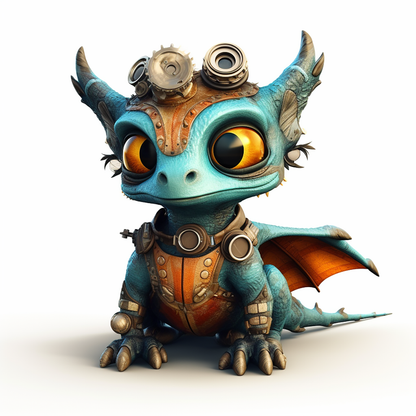 DIGITAL DOWNLOAD FILE- Whimsical Steampunk Creatures