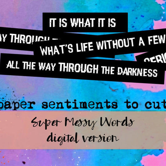 DIGITAL DOWNLOAD FILE- Super Messy Words