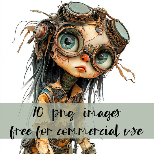 DIGITAL DOWNLOAD FILE- Weird Steampunk Children