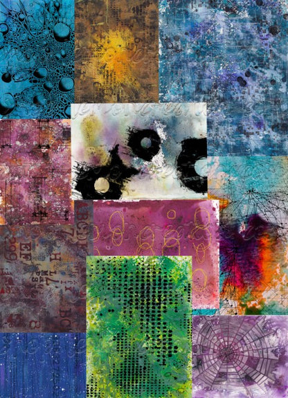 DIGITAL DOWNLOAD FILE- Original Handmade Background  Bundle #1