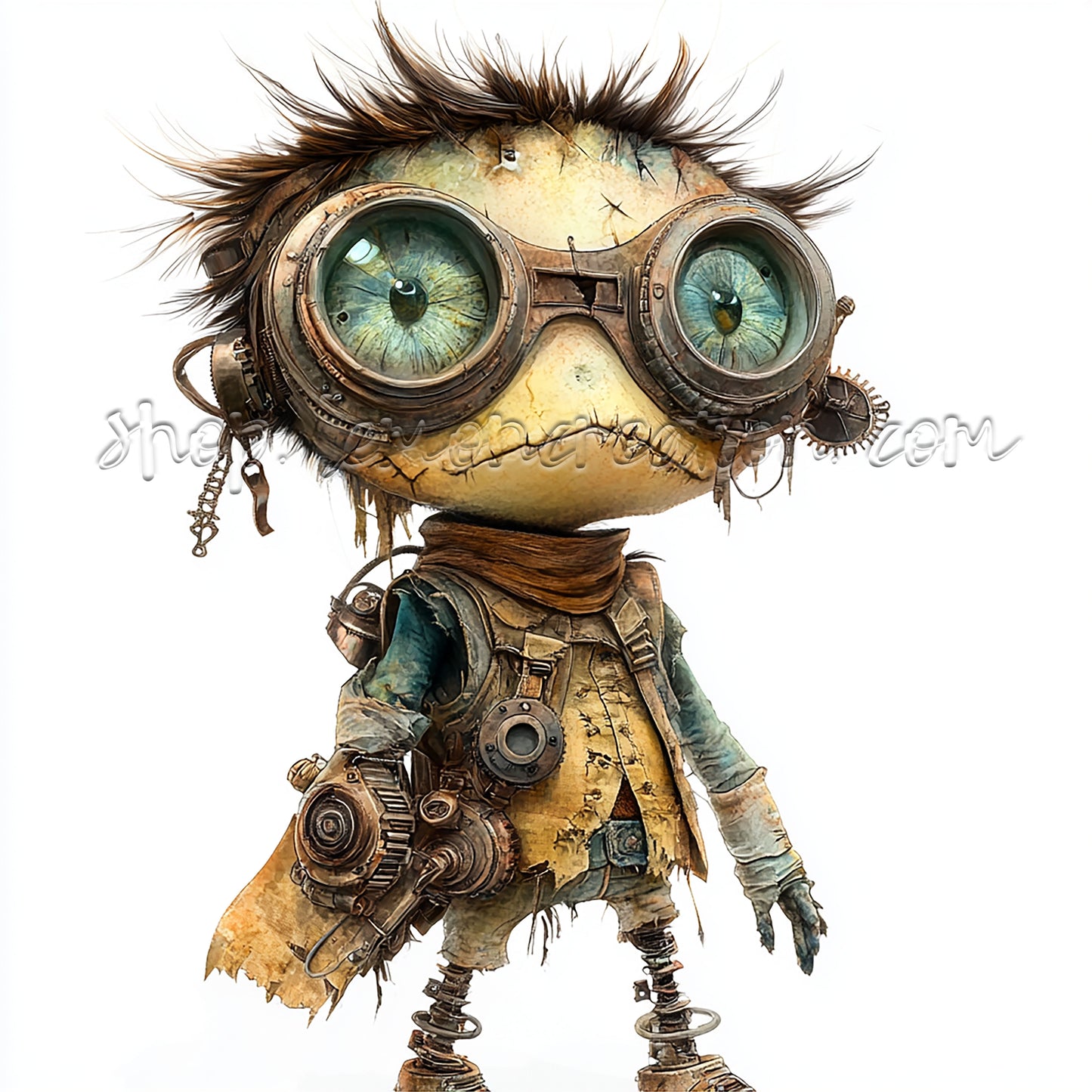 DIGITAL DOWNLOAD FILE- Weird Steampunk Children