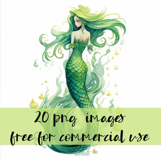 DIGITAL DOWNLOAD FILE- Whimsical Mermaids