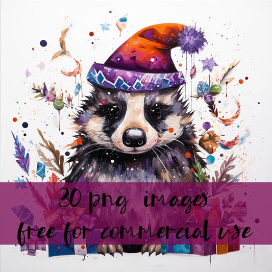 DIGITAL DOWNLOAD FILE- Whimsical Winter  Animals