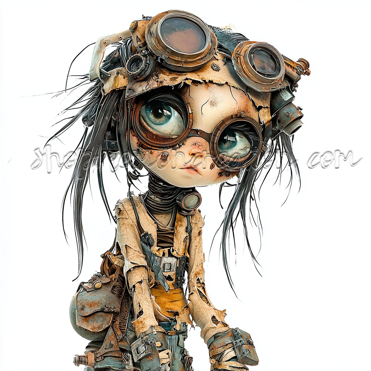 DIGITAL DOWNLOAD FILE- Weird Steampunk Children