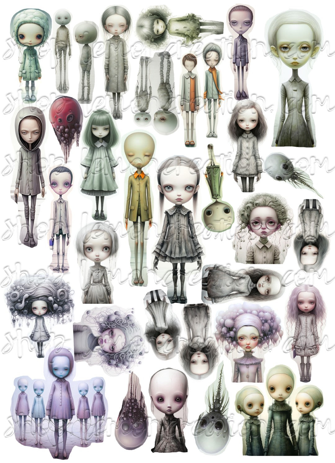 DIGITAL DOWNLOAD FILE- Dystopian Characters Part 1