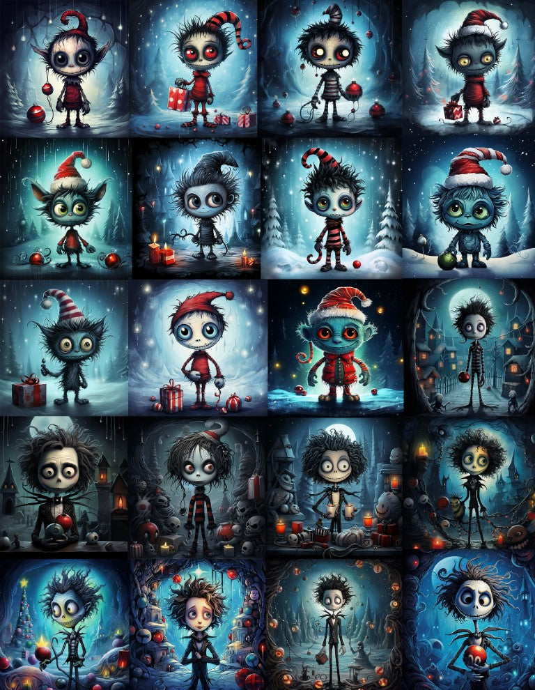 DIGITAL FILE DOWNLOAD- Quirky Holidays Characters