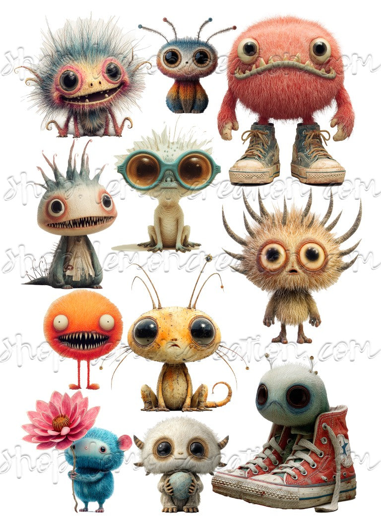 DIGITAL DOWNLOAD FILE-  Monster's Peek-A-Boo
