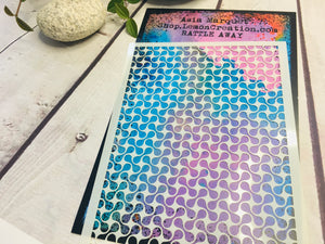 Mixed Media Stencil- RATTLE AWAY