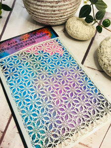 Mixed Media Stencil- EDELWEISS