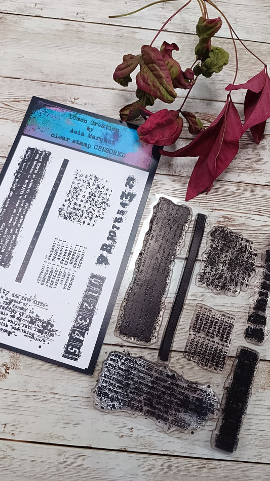 Set of photopolymer stamps- CENSORED
